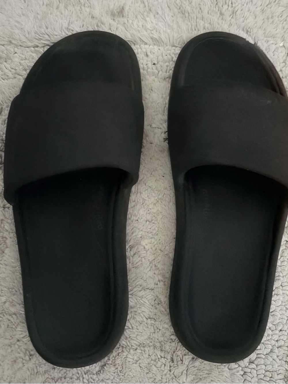 Women's Black Slide Sandals size 7